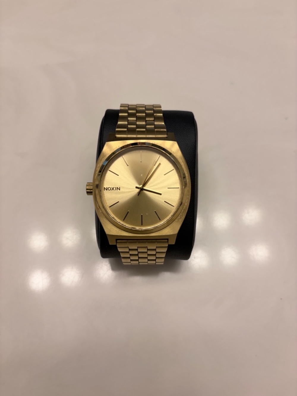 Nixon Gold-Tone Metal Bracelet Watch
